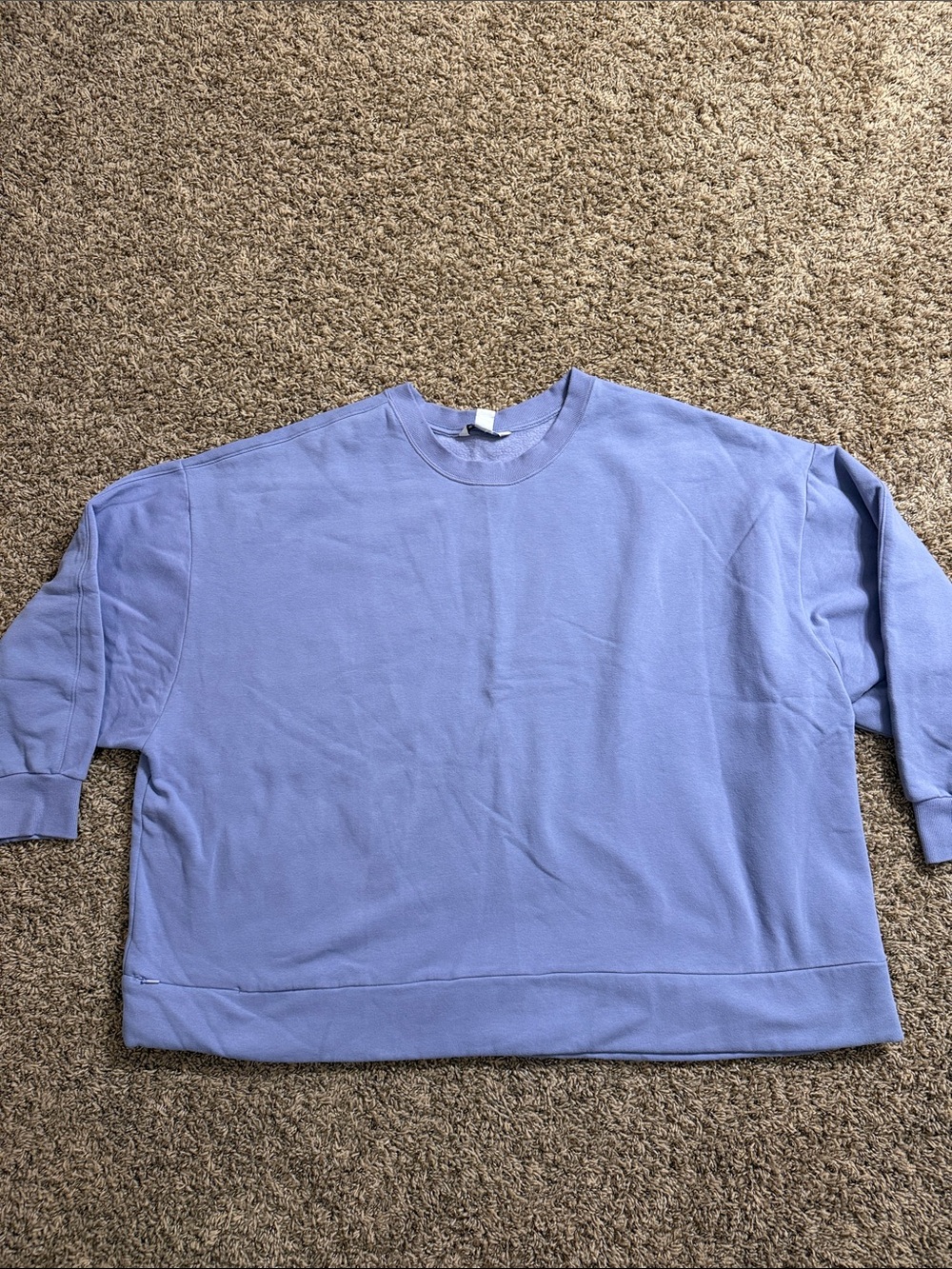 Athleta Lilac Boxy Crewneck Sweatshirt
